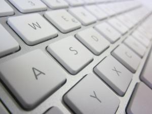 Bild einer Computertastatur