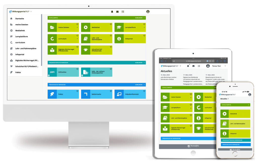 Bild Dashboard auf verschiedenen Endgeräten