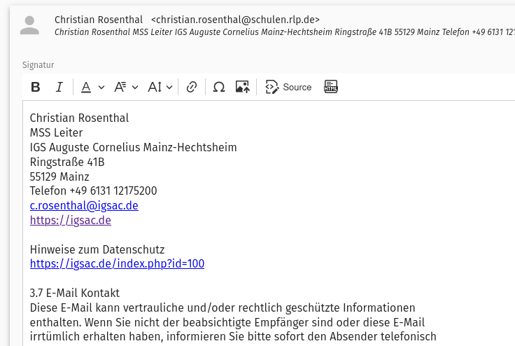 Signatur Editor