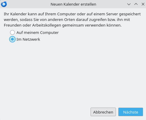 online Kalender auswählen