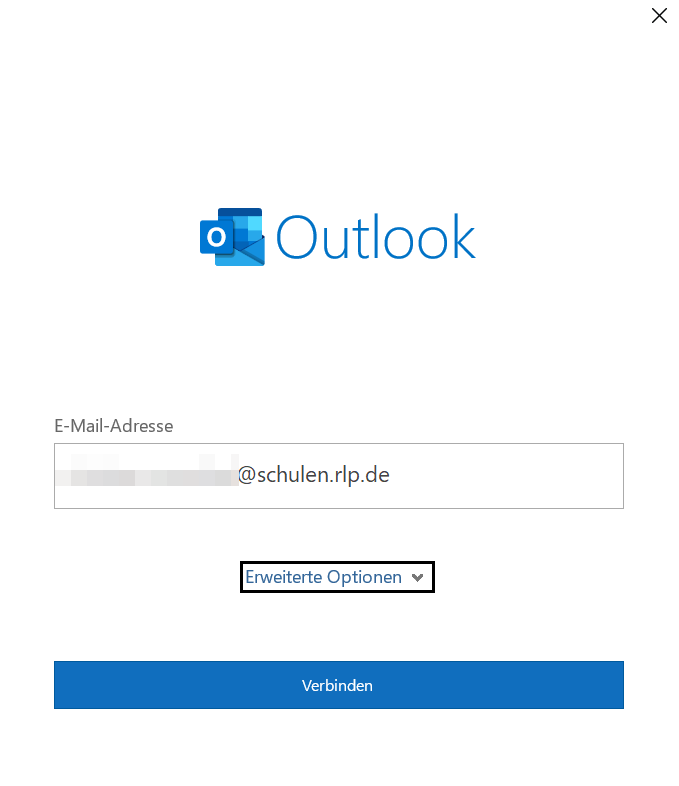 Outlook Konto hinzufügen
