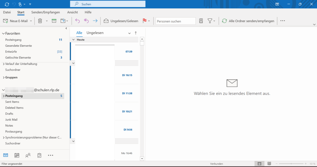 Outlook mit Schulmail